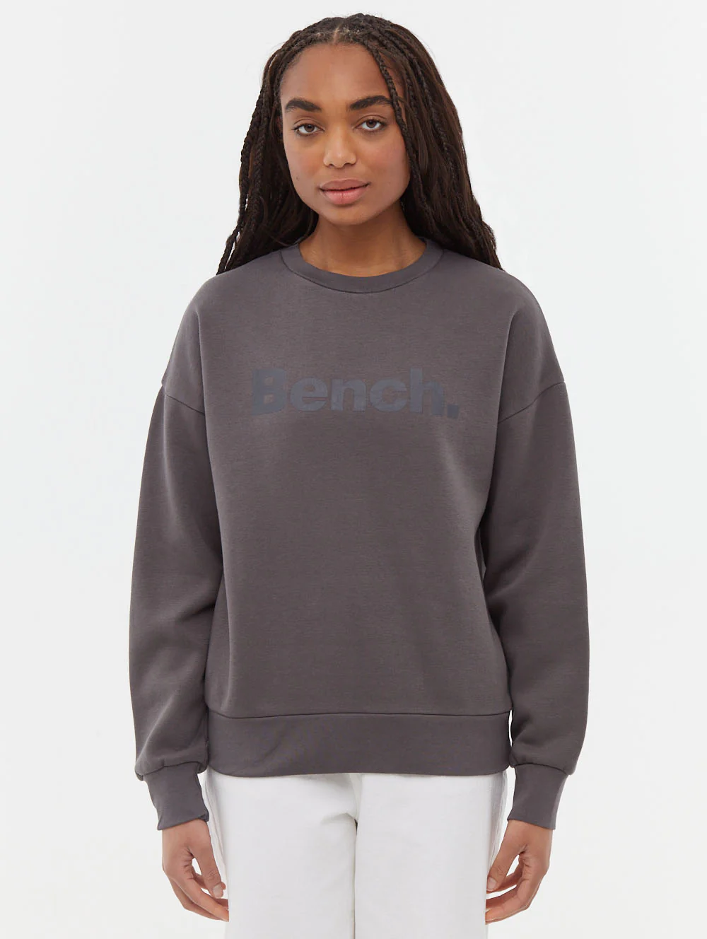 Rilo Tonal Logo Crew Neck Sweatshirt - Grey