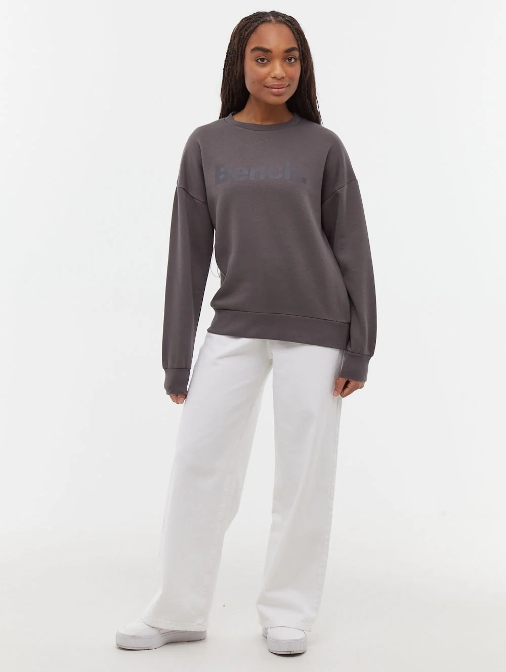 Rilo Tonal Logo Crew Neck Sweatshirt - Grey - Image 2