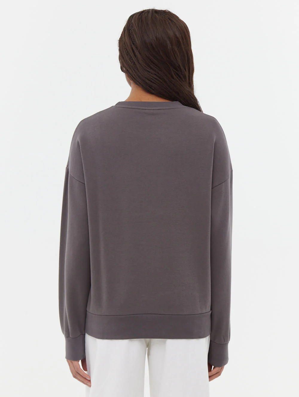 Rilo Tonal Logo Crew Neck Sweatshirt - Grey - Image 5