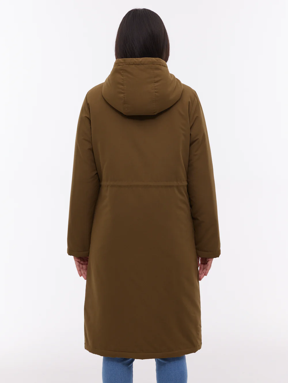 Sari Hooded Midi Parka - Green - Image 3