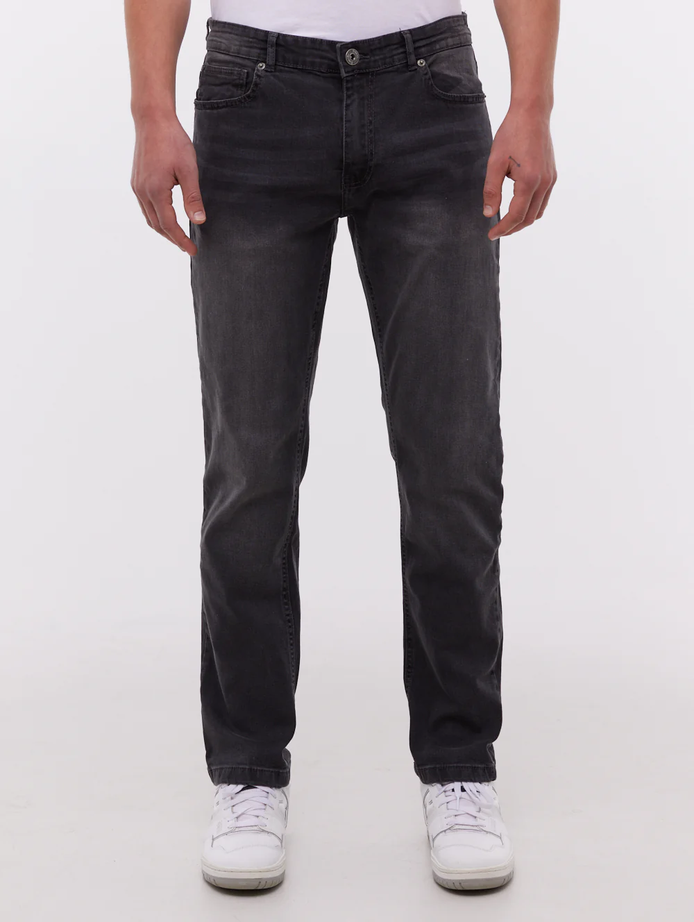 Stuart Straight Leg Jeans - Grey