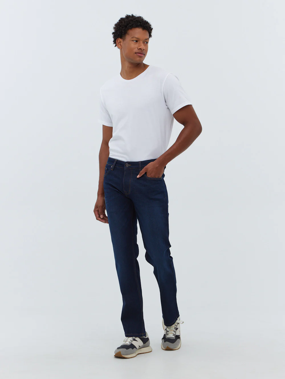 Stuart Straight Leg Jeans - Blue - Image 6