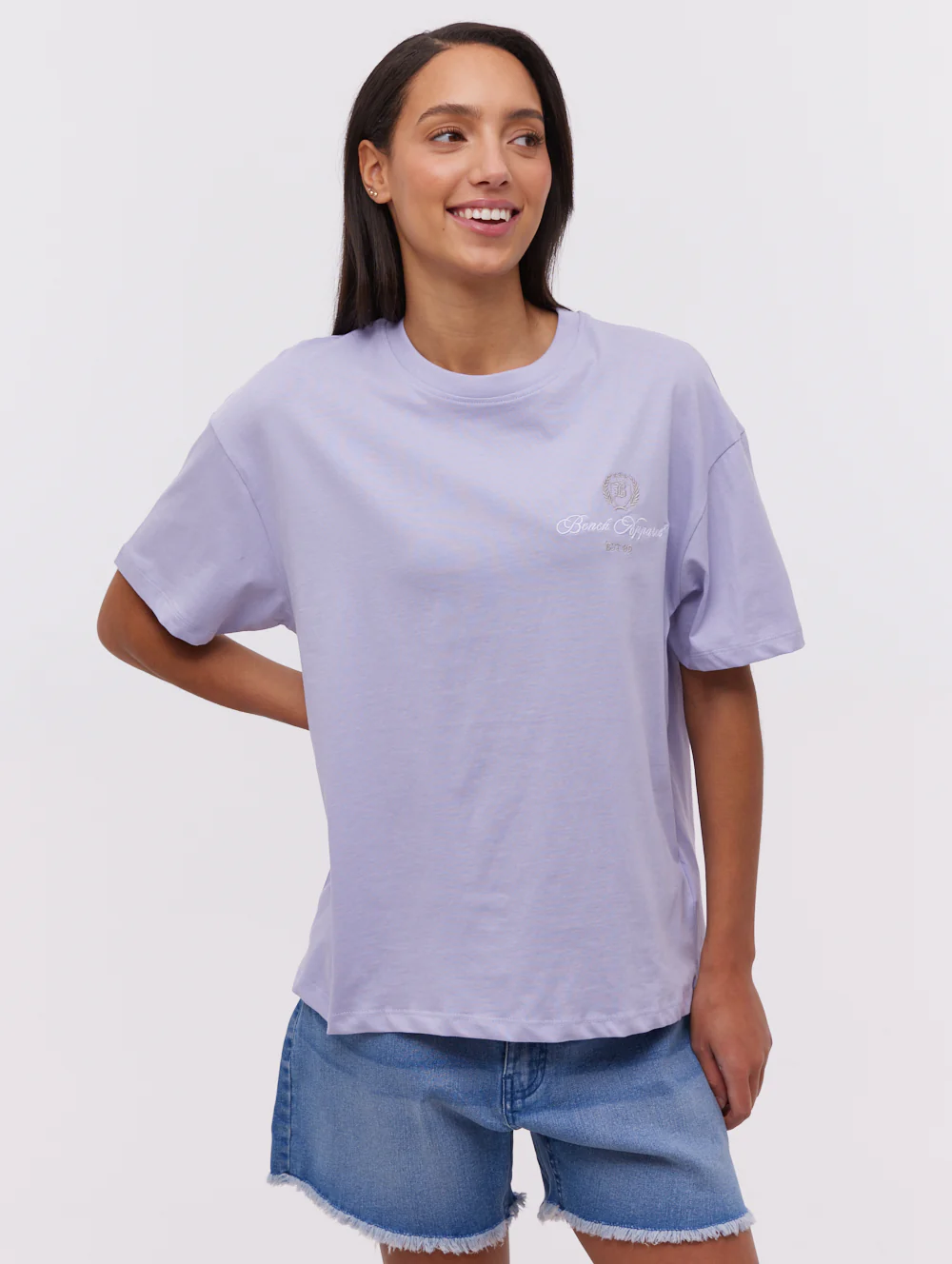 Taja Script Graphic T-Shirt - Purple