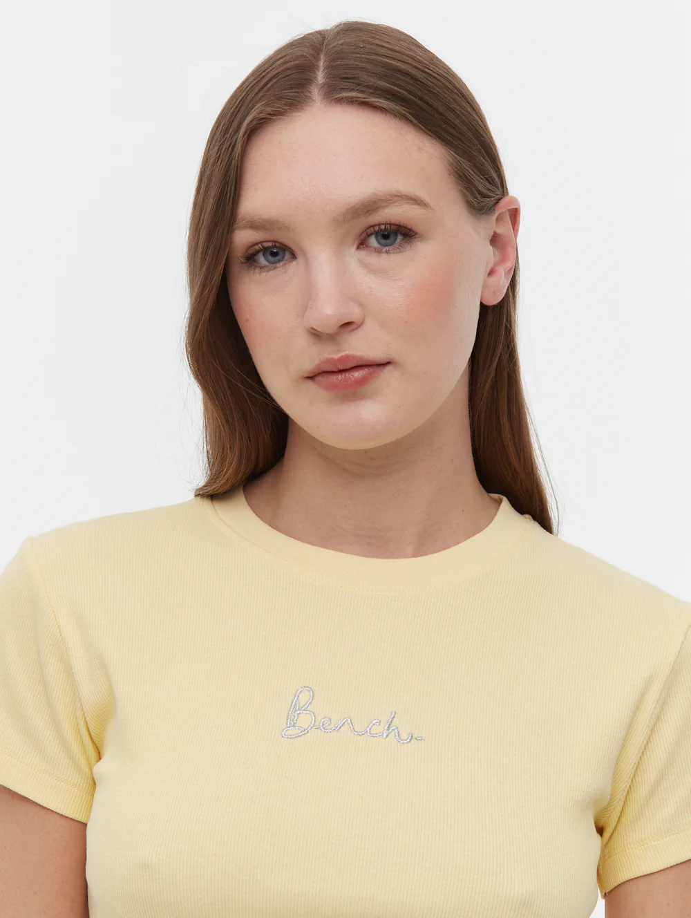 Tarryn Script Emblem T-Shirt - Yellow - Image 3