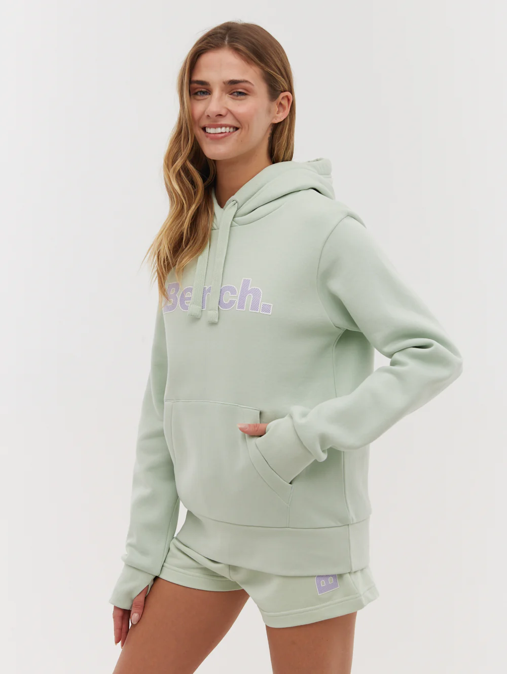 Tealy Outline Logo Hoodie - Green - Image 4