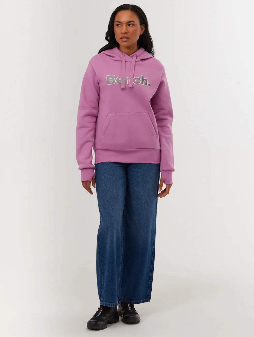 Tealy Outline Logo Hoodie - Purple - Image 2