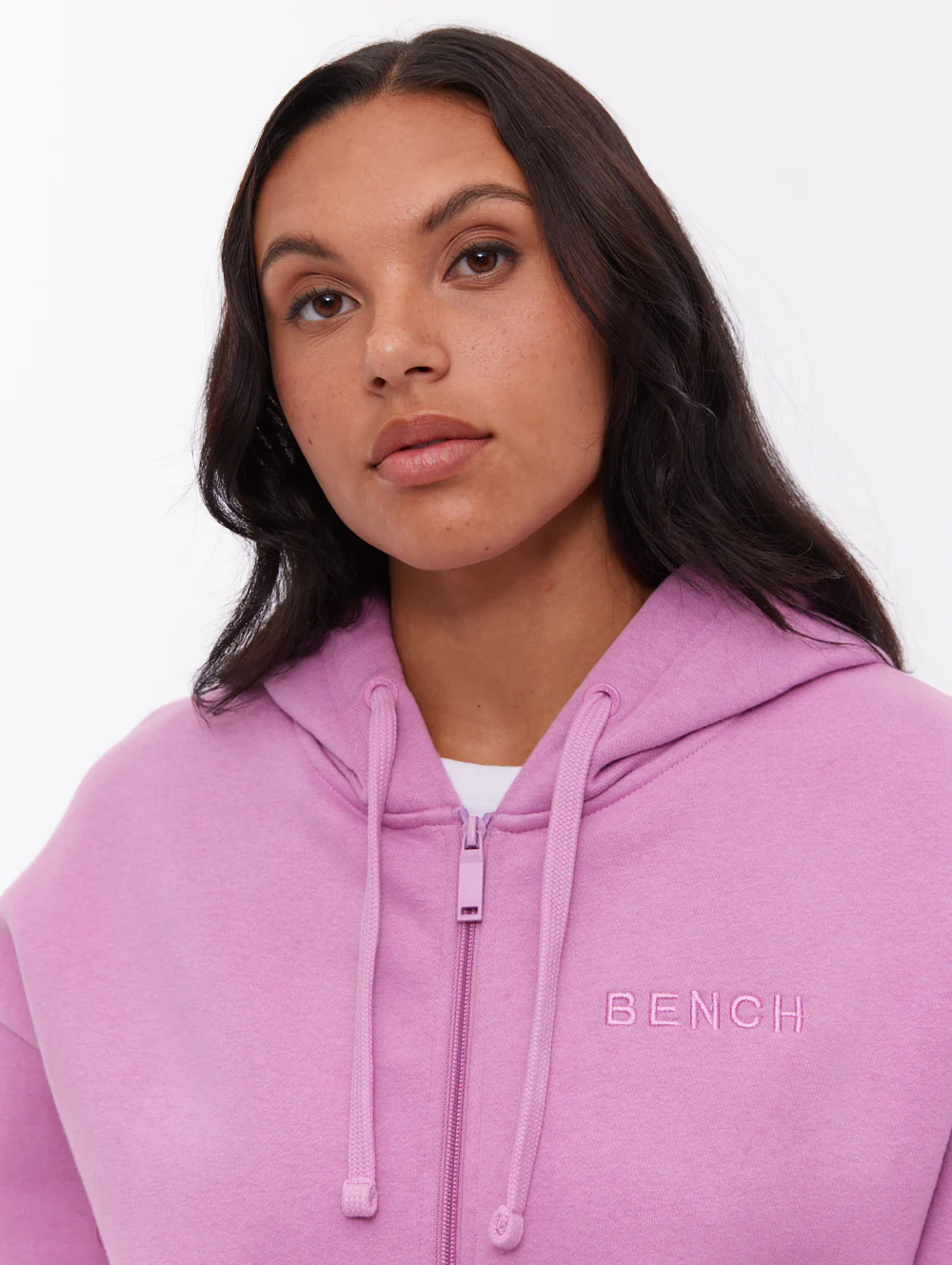 Temra Back Logo Zip-Up Hoodie - Pink - Image 3