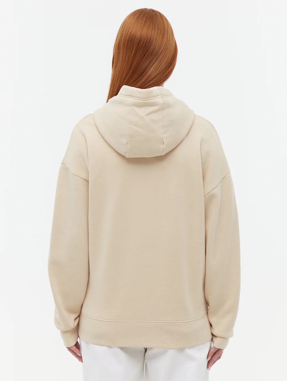 Theda Athletic Logo Oversize Hoodie - Beige - Image 5
