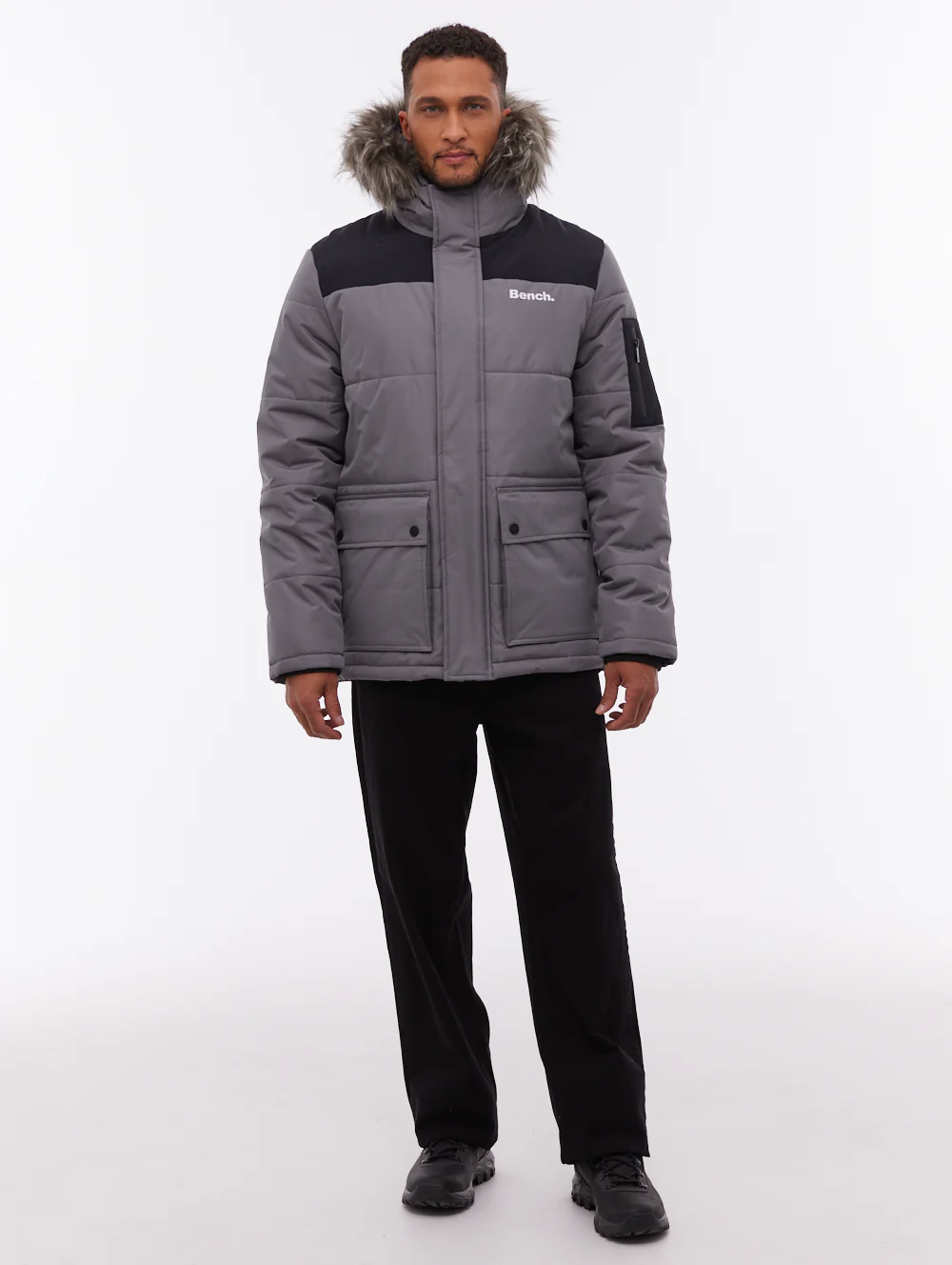 Tillor Hooded Parka - Dark Grey - Image 2