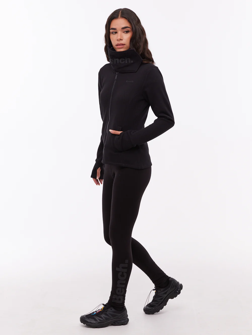 Tissa Leg Logo Leggings - Black - Image 2