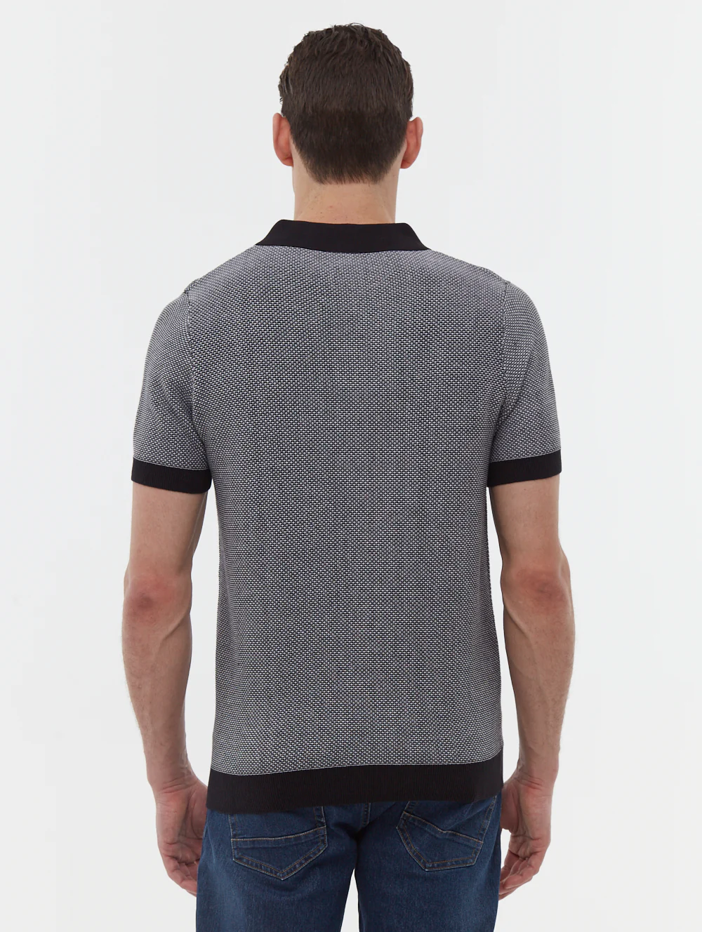 Totti Knit Polo Shirt - Black - Image 6