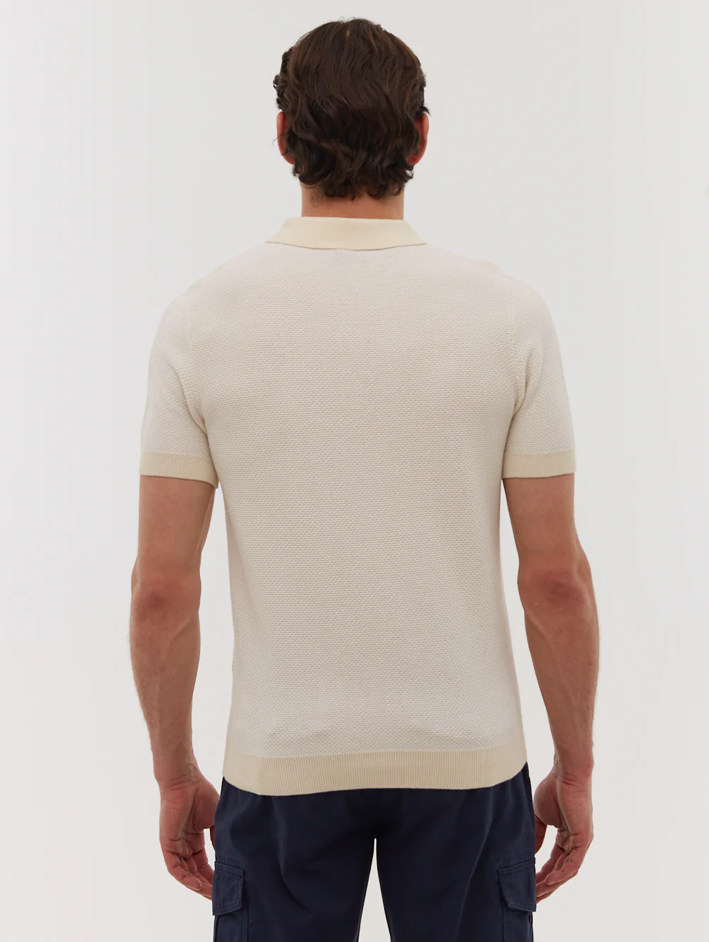 Totti Knit Polo Shirt - Beige - Image 5