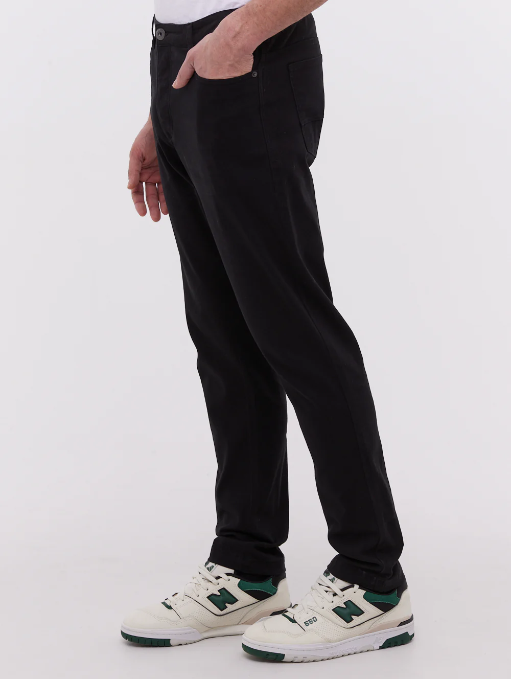 Twillum 5-Pocket Chino Pants - Black - Image 4