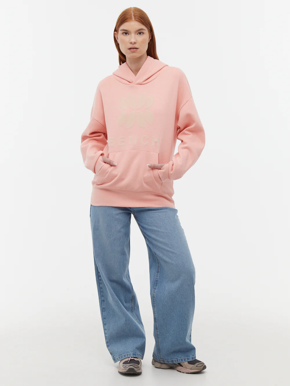 Tyna Oversize Graphic Hoodie - Pink - Image 2