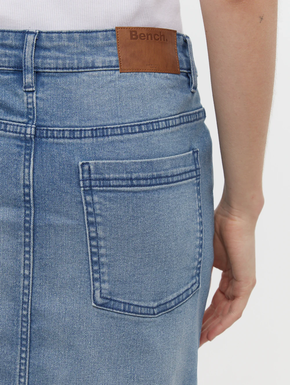 Vienra Midi Jean Skirt - Blue - Image 3