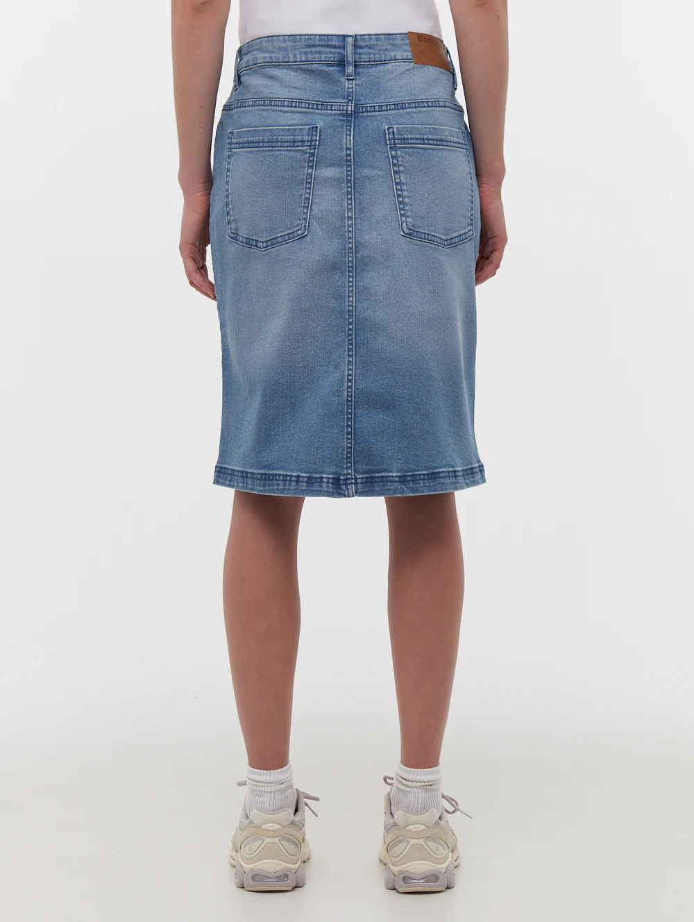 Vienra Midi Jean Skirt - Blue - Image 5