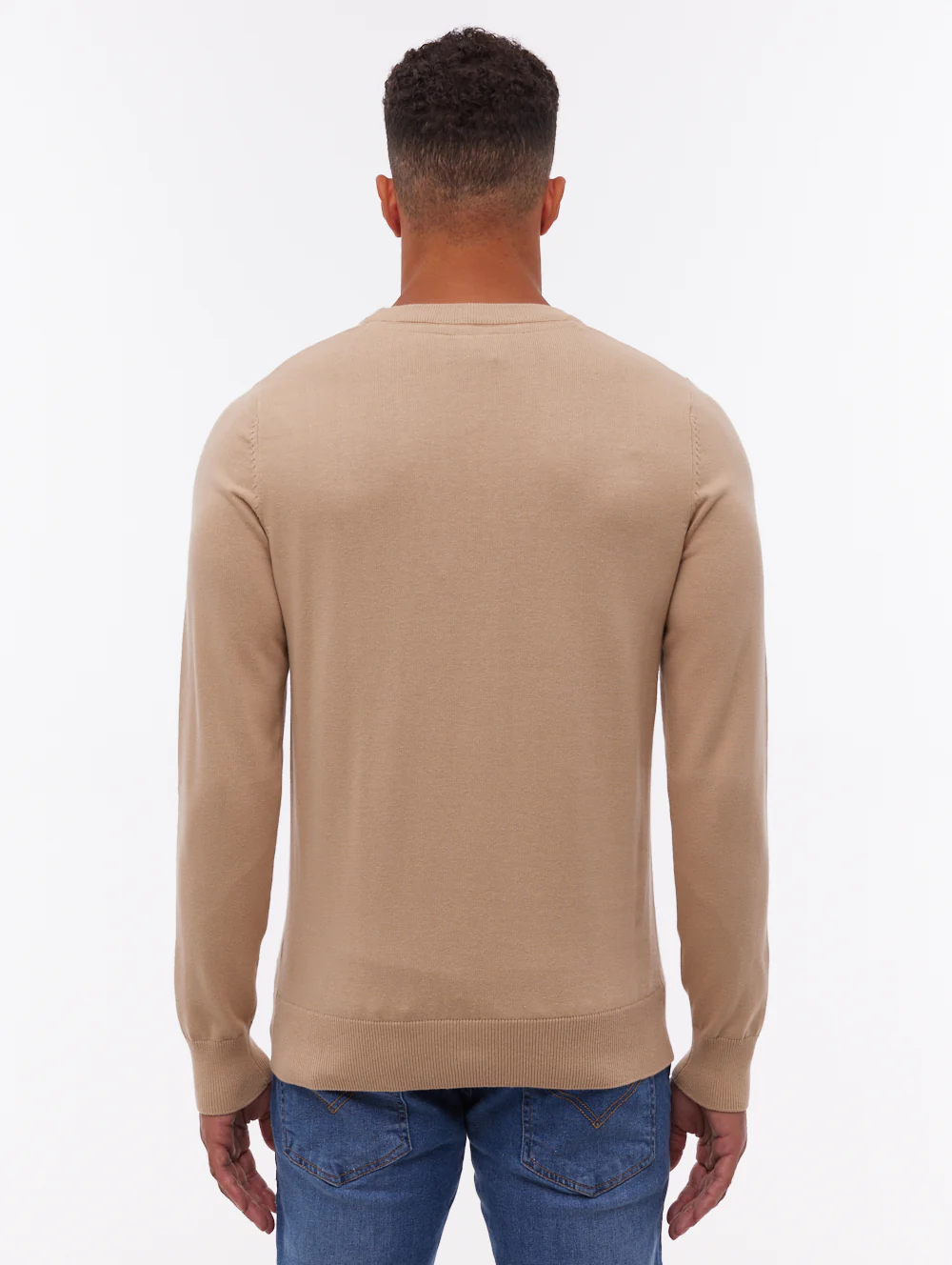 Vietro Crew Neck Sweater  - Beige - Image 3