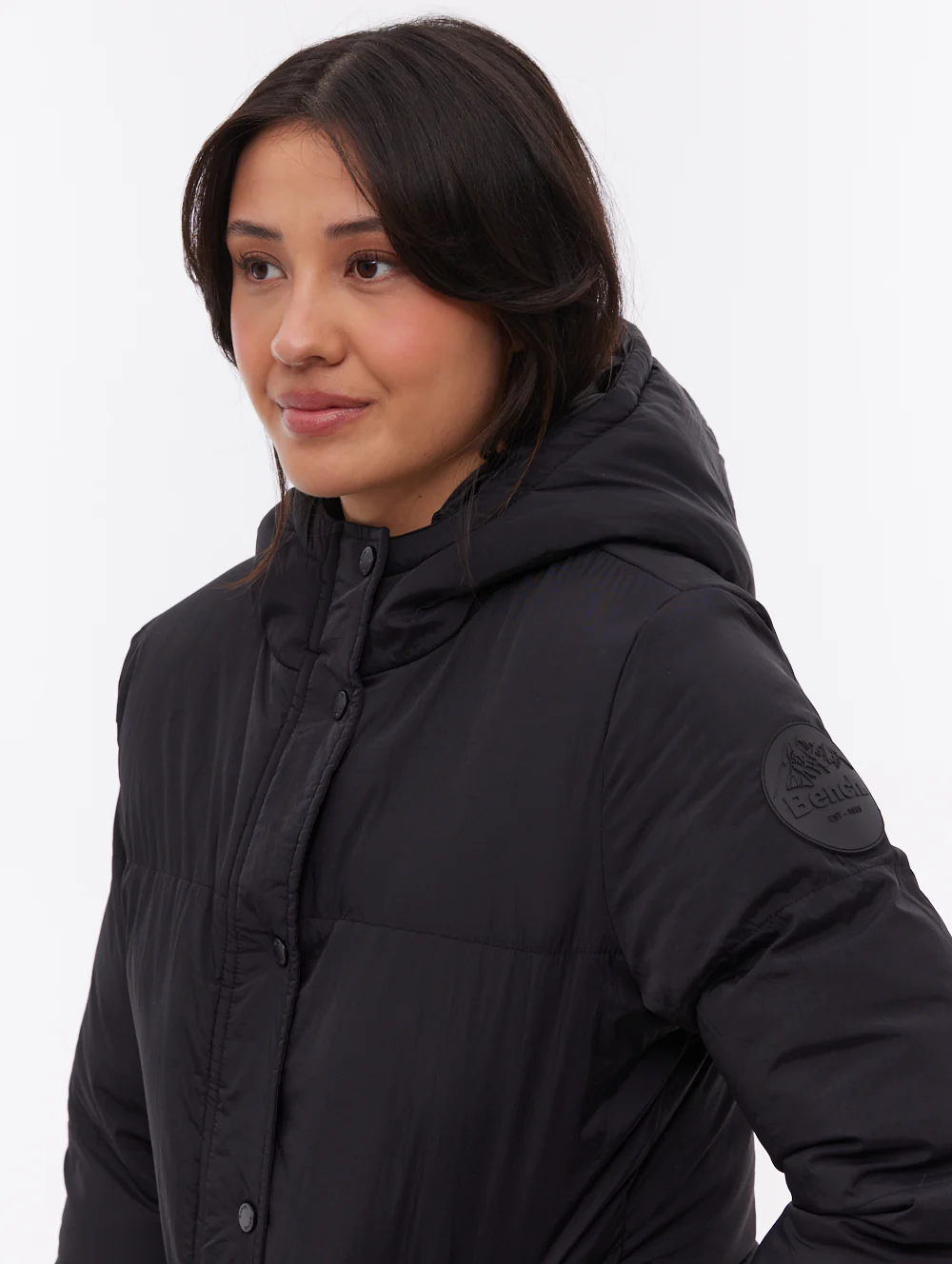 Willah Hooded Puffer Jacket - Black - Image 3