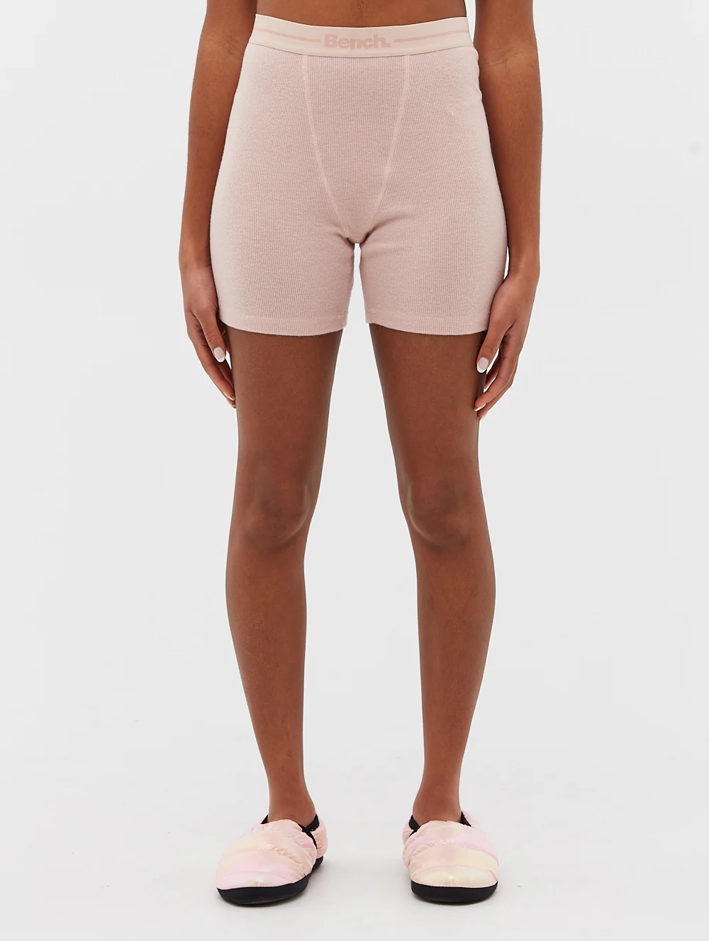 Brushed Rib Knit Long Sleeve Tee & Shorts Set - Image 2