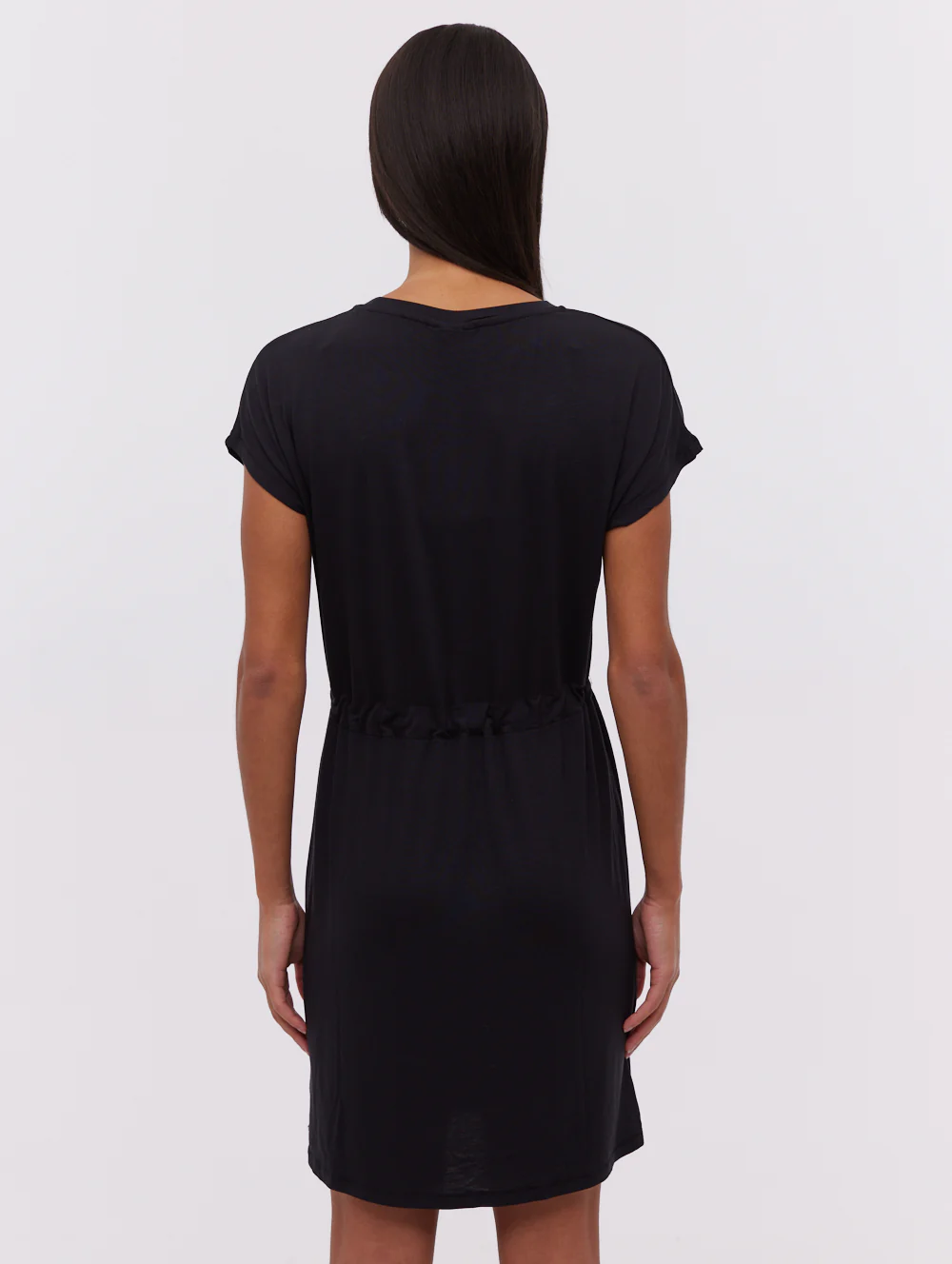 Zaina T-Shirt Midi Dress - Black - Image 5