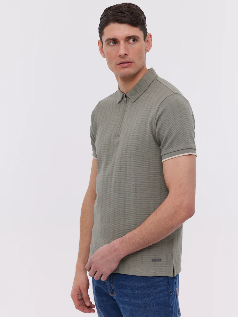Zanza Knit Polo Shirt - Green - Image 4