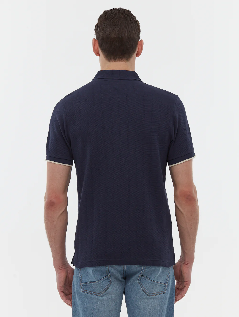Zanza Knit Polo Shirt - Blue - Image 6