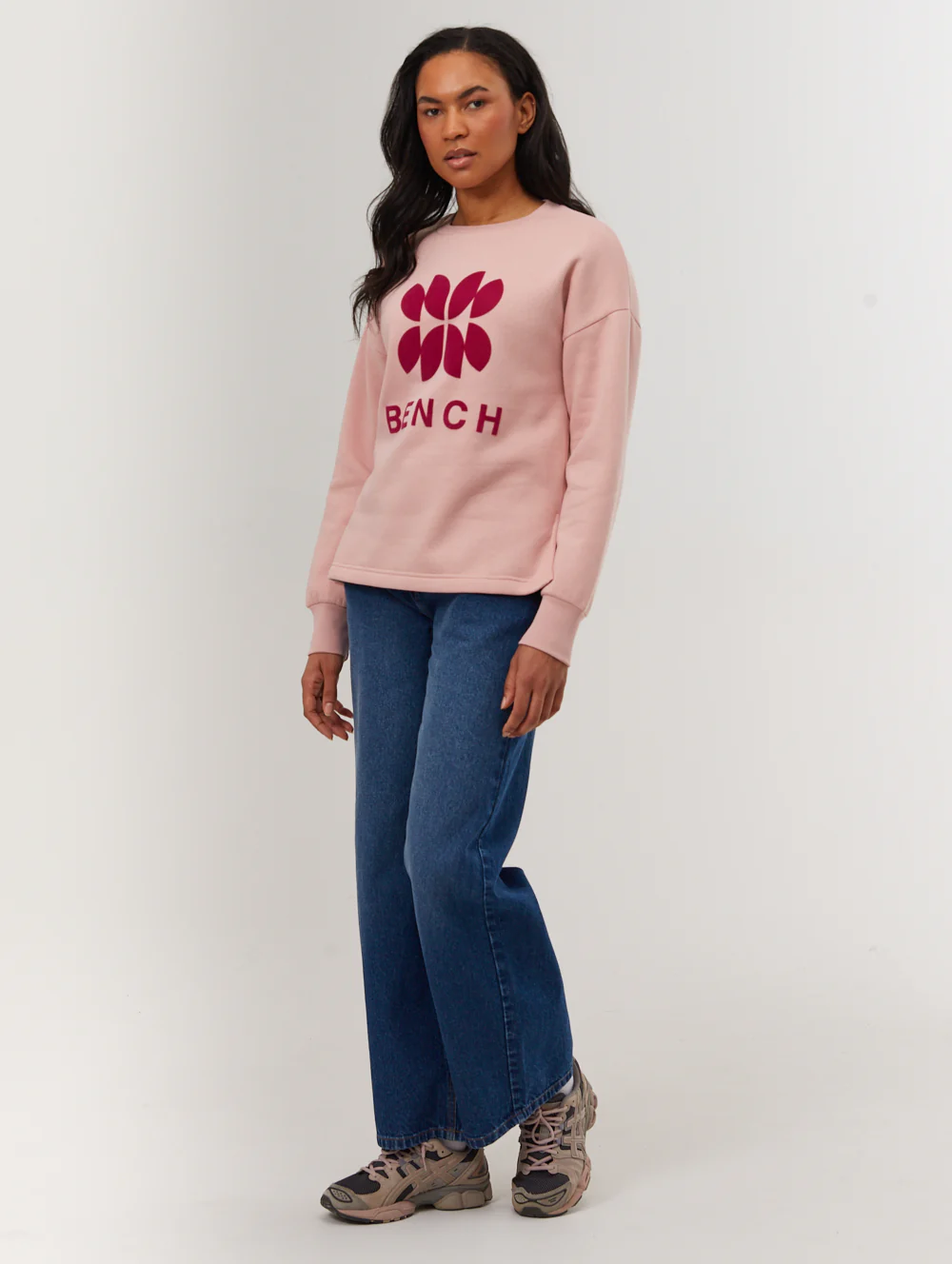 Zie Graphic Crew Neck Sweatshirt - Pink - Image 2