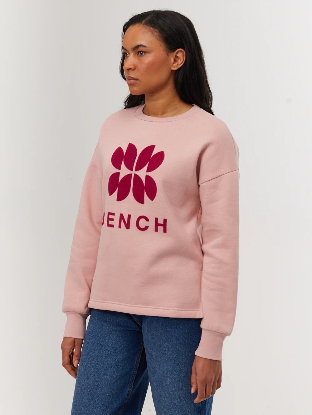 Zie Graphic Crew Neck Sweatshirt - Pink - Image 4
