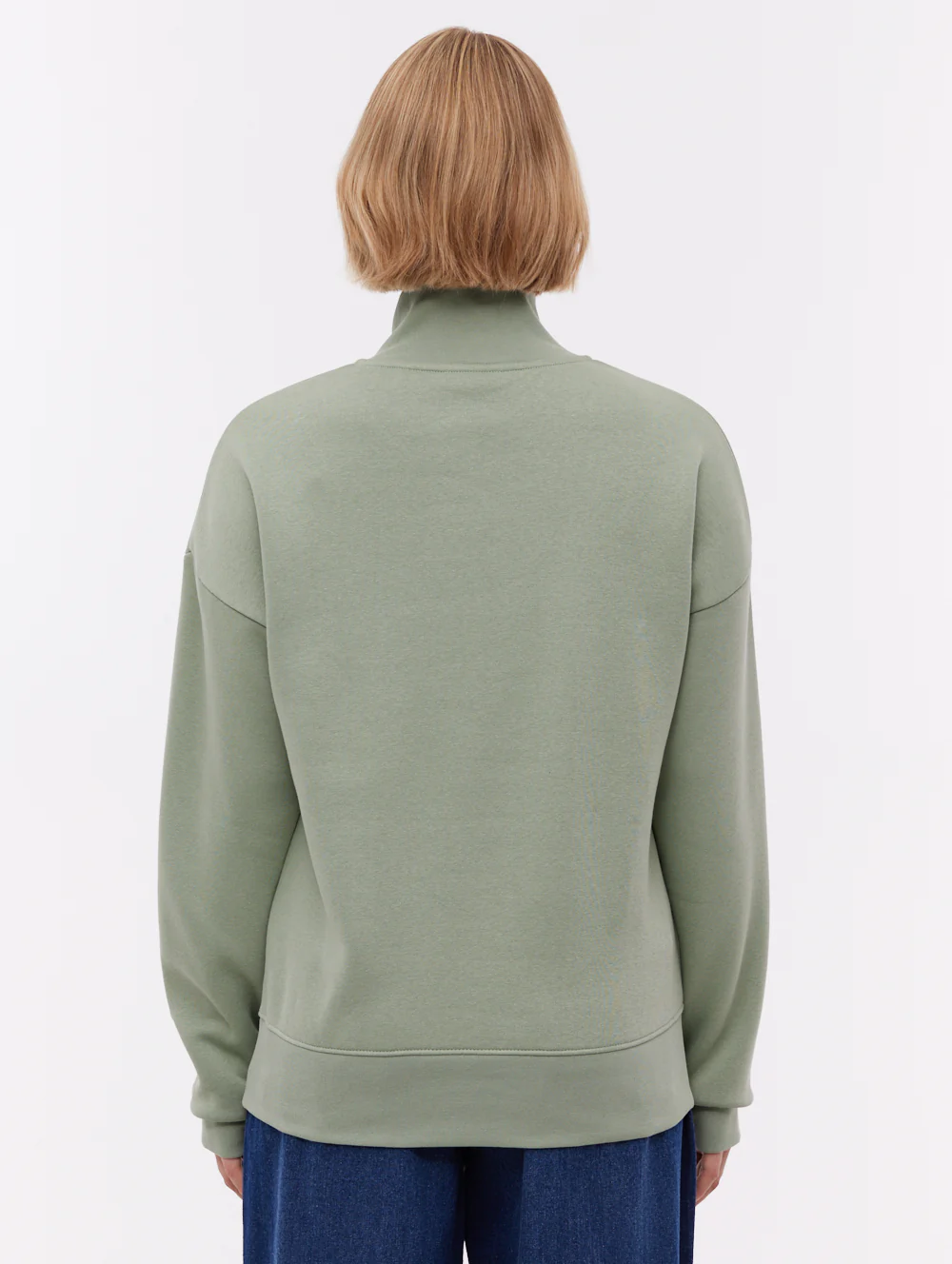 Zilia Quarter-Zip Funnel Neck - Green - Image 3